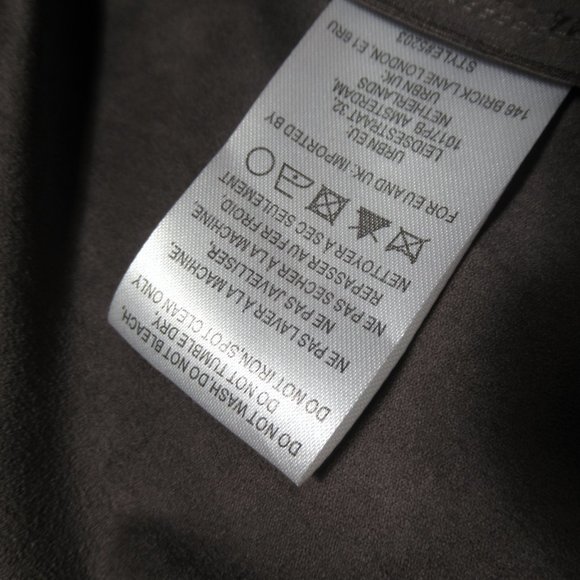 Anthropologie Hutch Vegan Faux Suede Moto Jacket Brown Gray - XL - Picture 11 of 12